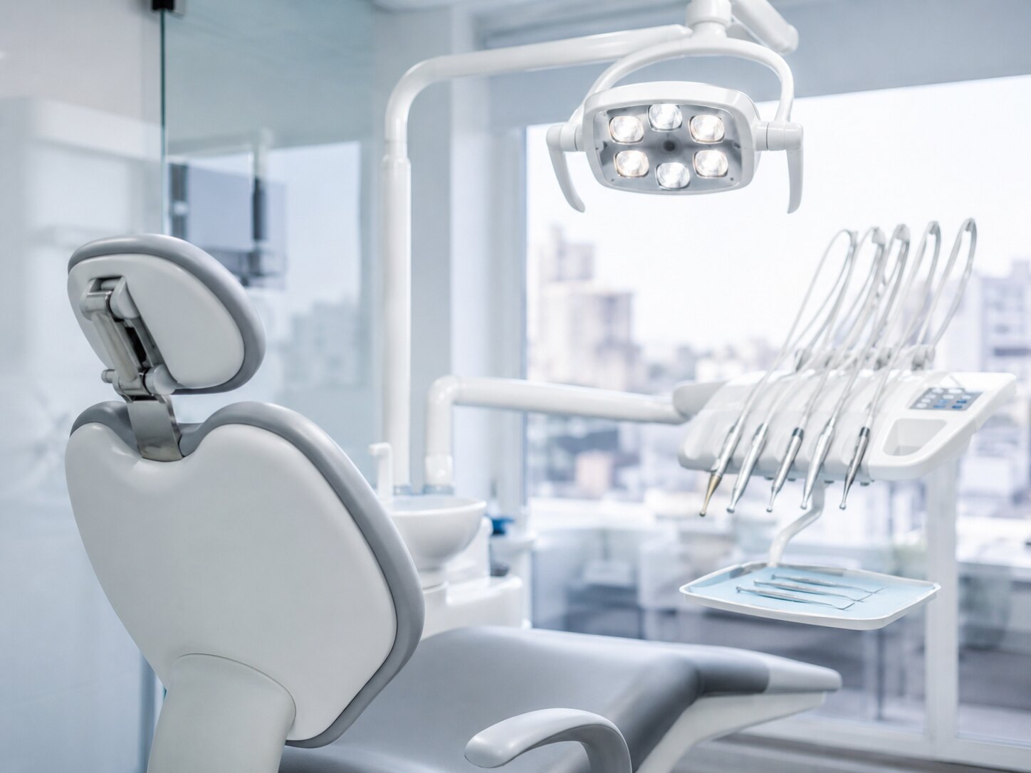 Tratamiento odontológico en consultorio moderno
