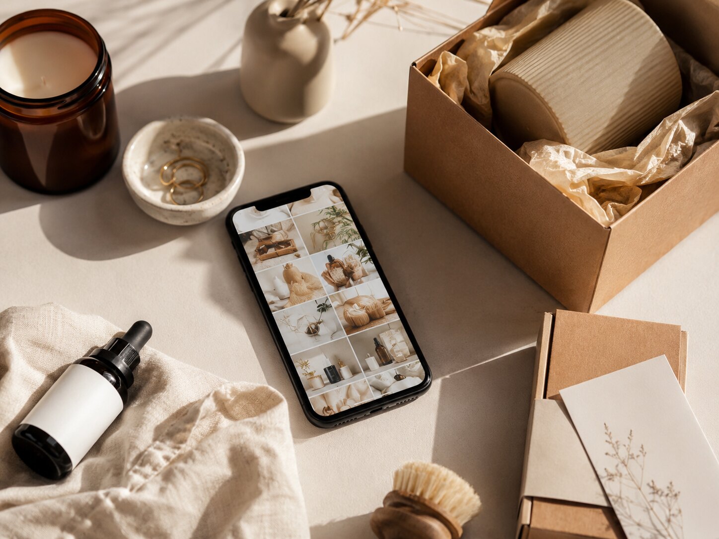 Redes sociales e Instagram de marca local