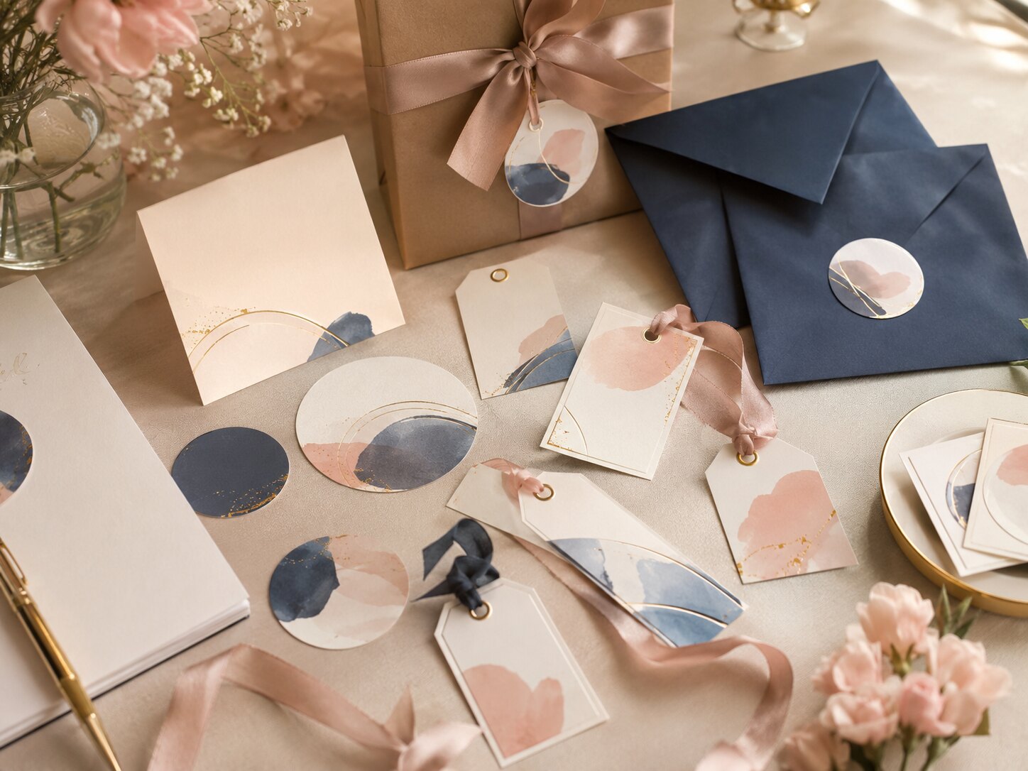 Stickers y etiquetas personalizadas para evento