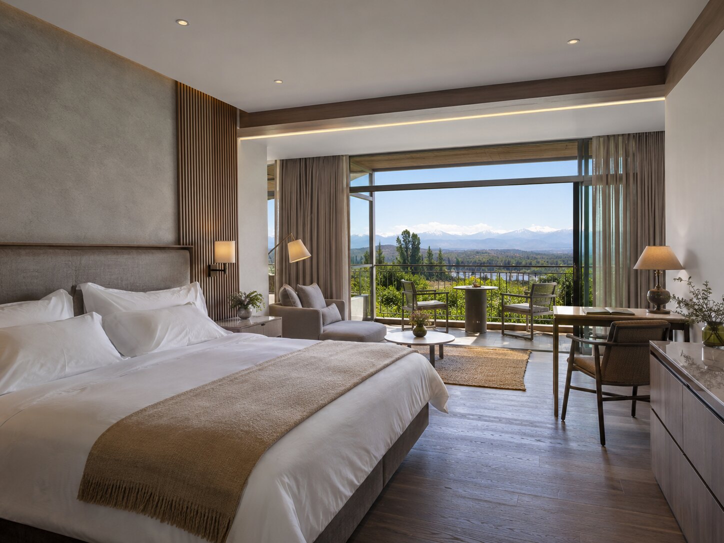 Suite premium con terraza para hotel boutique