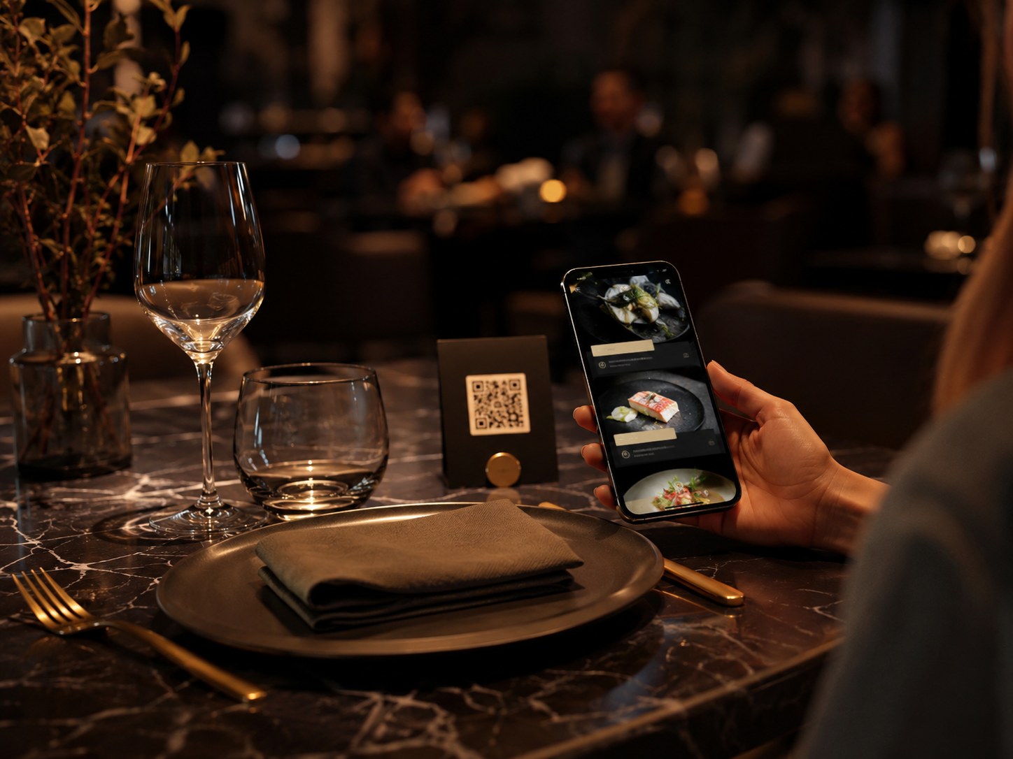 Carta digital con código QR para restaurante